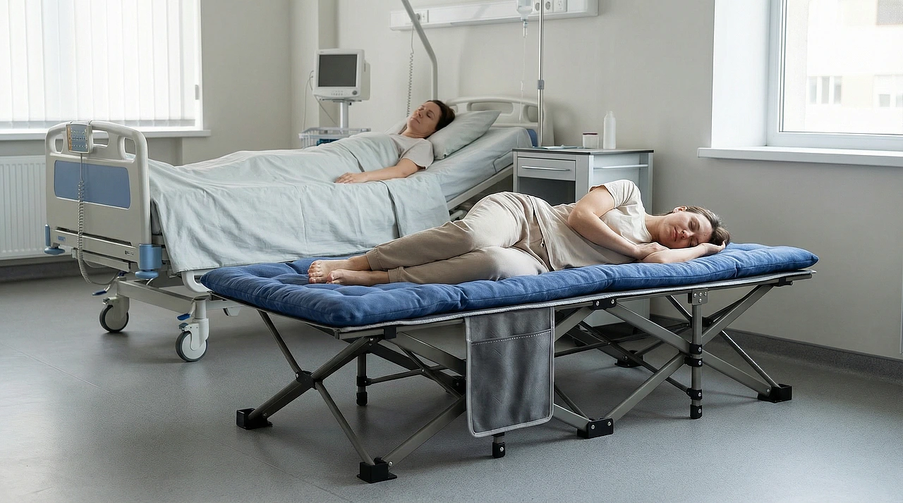 Foldable bed detail